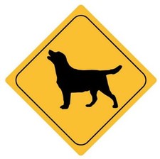 Aufkleber Sticker Achtung Hund Autoaufkleber