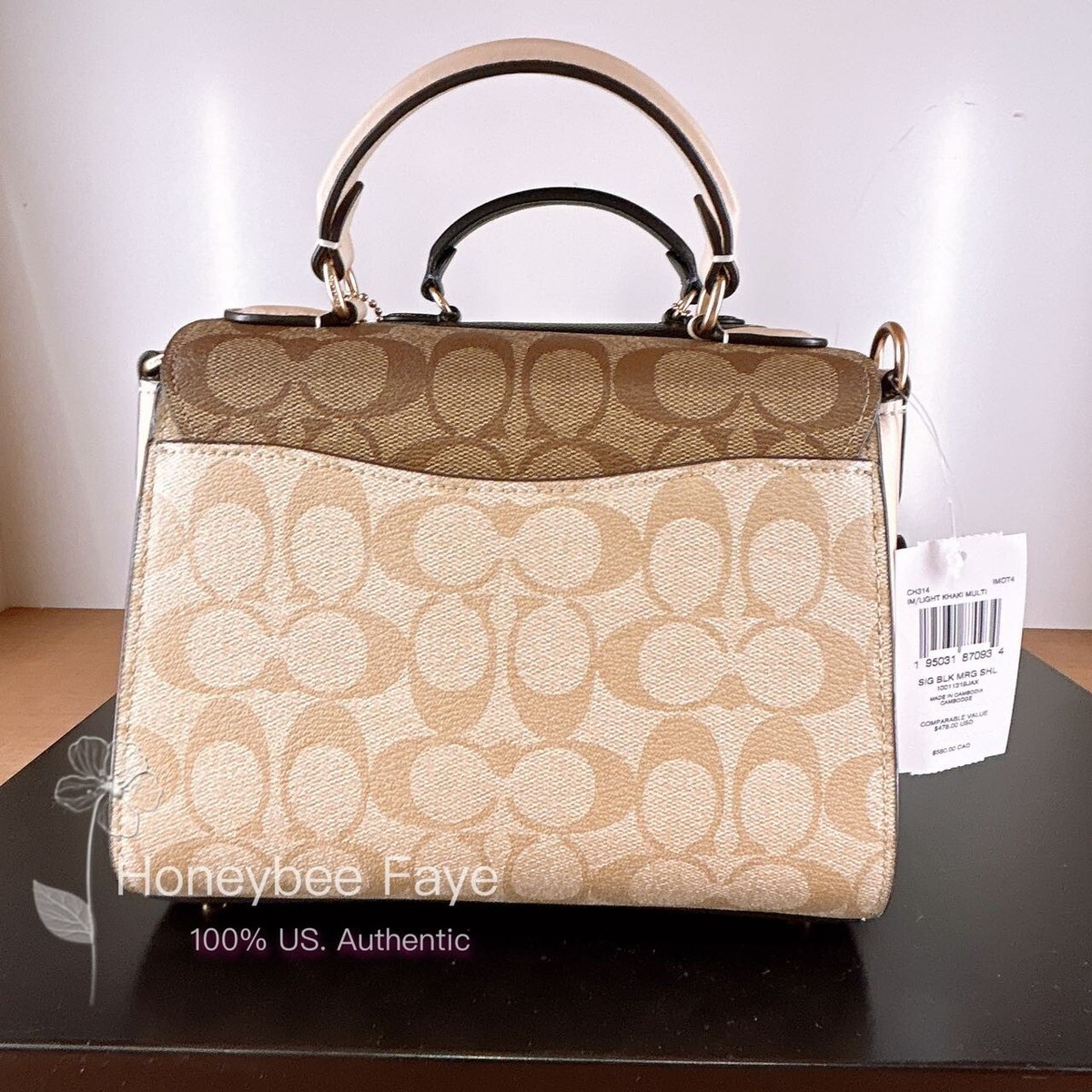 Coach signature top handle new arrivals