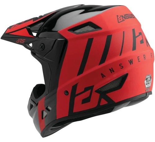 Answer Racing Large Red/Black AR5 Crypto Motocross Helmet with MIPS - Picture 4 of 4