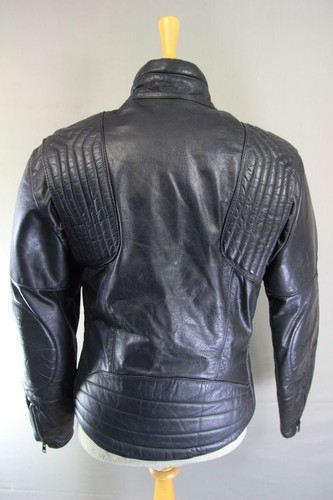 FRANK THOMAS RAWHIDE BLACK STEERHIDE LEATHER BIKER JACKET 38-40 INCH - Picture 6 of 10