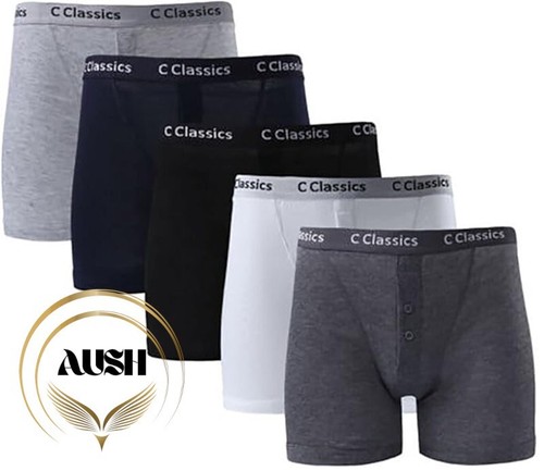 Men's C-Classic Rib Boxer Shorts Underwear Cotton S-2XL Lot - Picture 7 of 7