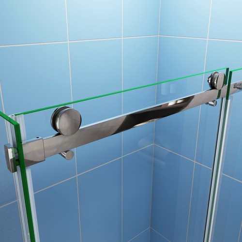 8mm NANO ESG Schiebetür Duschwand Eckdusche Duschabtrennung Duschkabine dusche - Bild 6 von 17