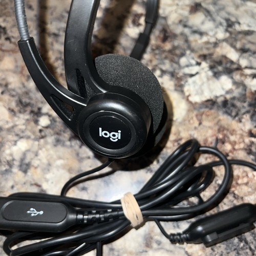 3A Logitech 960 USB Computer Headset M/N A00091 - Bild 3 von 4