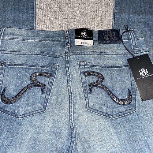 NWT Rock&Republic Queen B Bootcut 10M Studded Denim Jeans $98 Retail - Picture 3 of 4