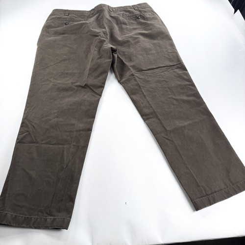 Orvis Ultimate Khakis Pants 44Wx30L Brown Pleated Trim Fit Outdoor Cotton Golf - Picture 7 of 8