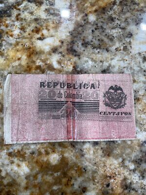 $20 Centavos Republica de colombia-Very Rare