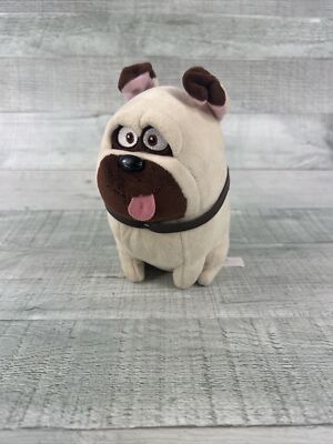 TY Secret Life of Pets Mel The Pug Dog 7'' Plush Stuffed Animal Toy