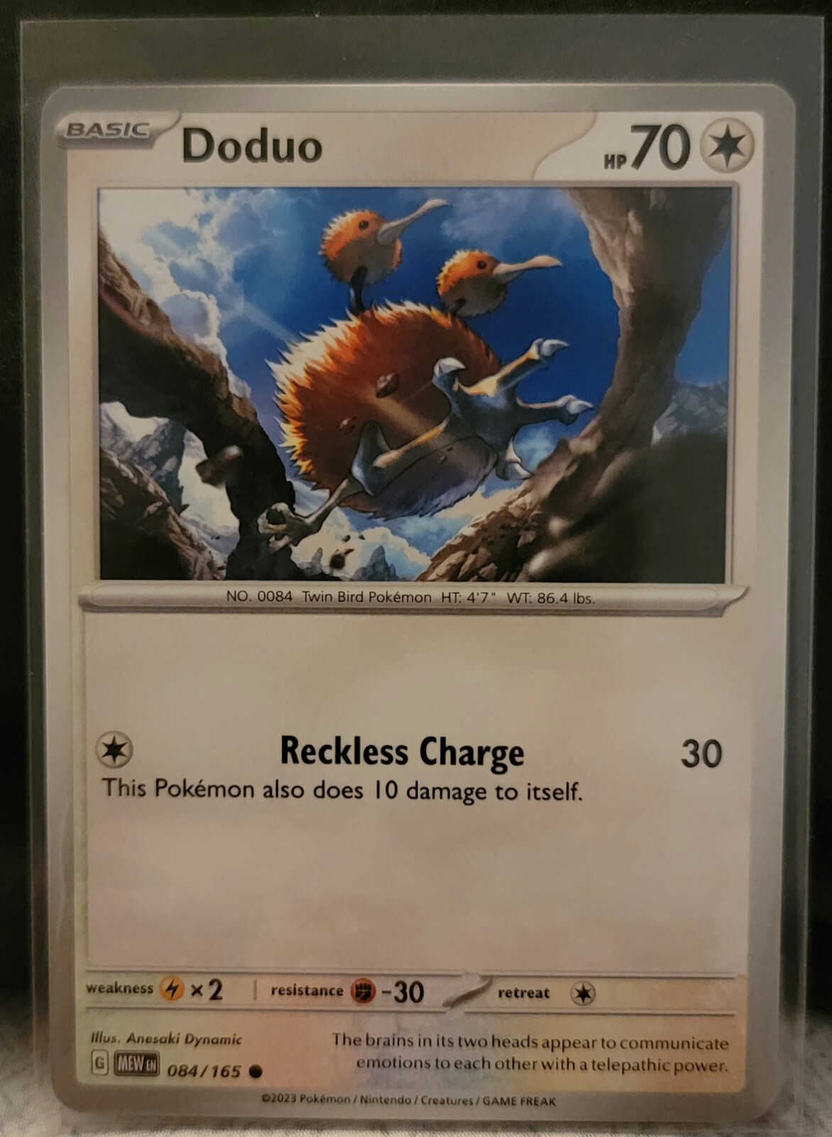 Pokemon TCG Card Doduo 084/165 Scarlet & Violet 151 Common NM
