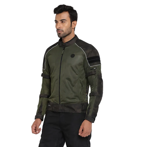 "CHAQUETA DE MONTAR ROYAL ENFIELD ""STREETWIND V3 - OLIVA" - Imagen 3 de 16