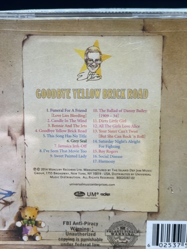 Goodbye Yellow Brick Road by Elton John - 2014 Mercury Records - Sealed - Picture 4 of 6