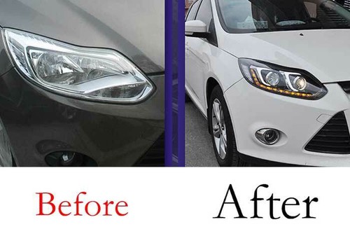 For Ford Focus 2012-2014 LED Headlamps Headlight Assembly DRL Turn Signal 2PCS - Picture 5 of 21