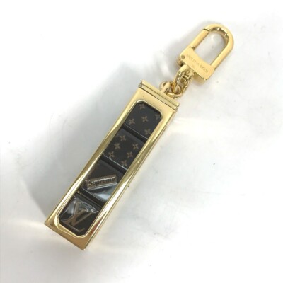 LOUIS VUITTON × Supreme Dice Key Chain Brown/Gold MP2072 LV Japan