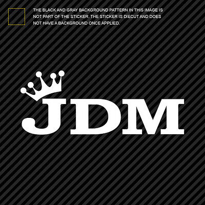 JDM King Sticker Die Cut Decal Self Adhesive Vinyl crown type b 2x