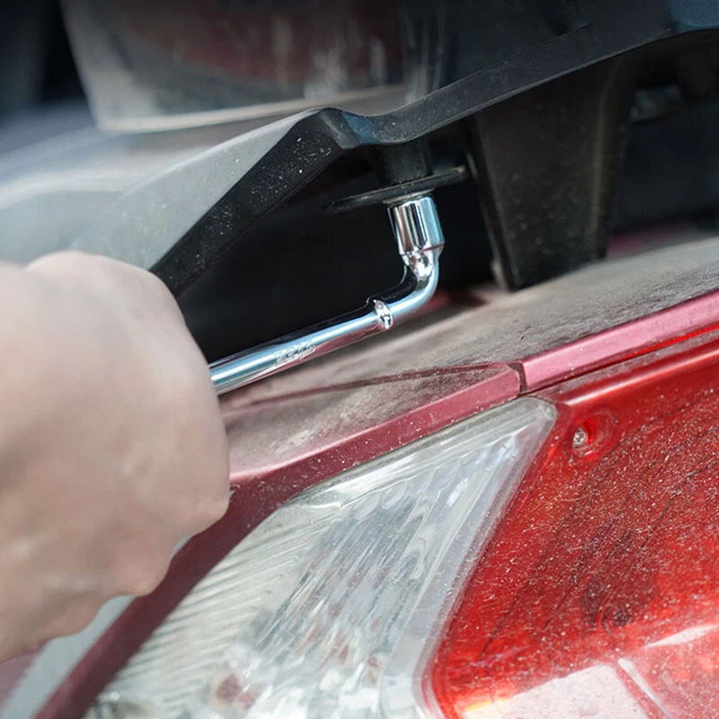 6/8/10/12/13/14mm Metric L Shaped Angled Open Hex 6 Point Socket Wrench Set - Image 3 of 4
