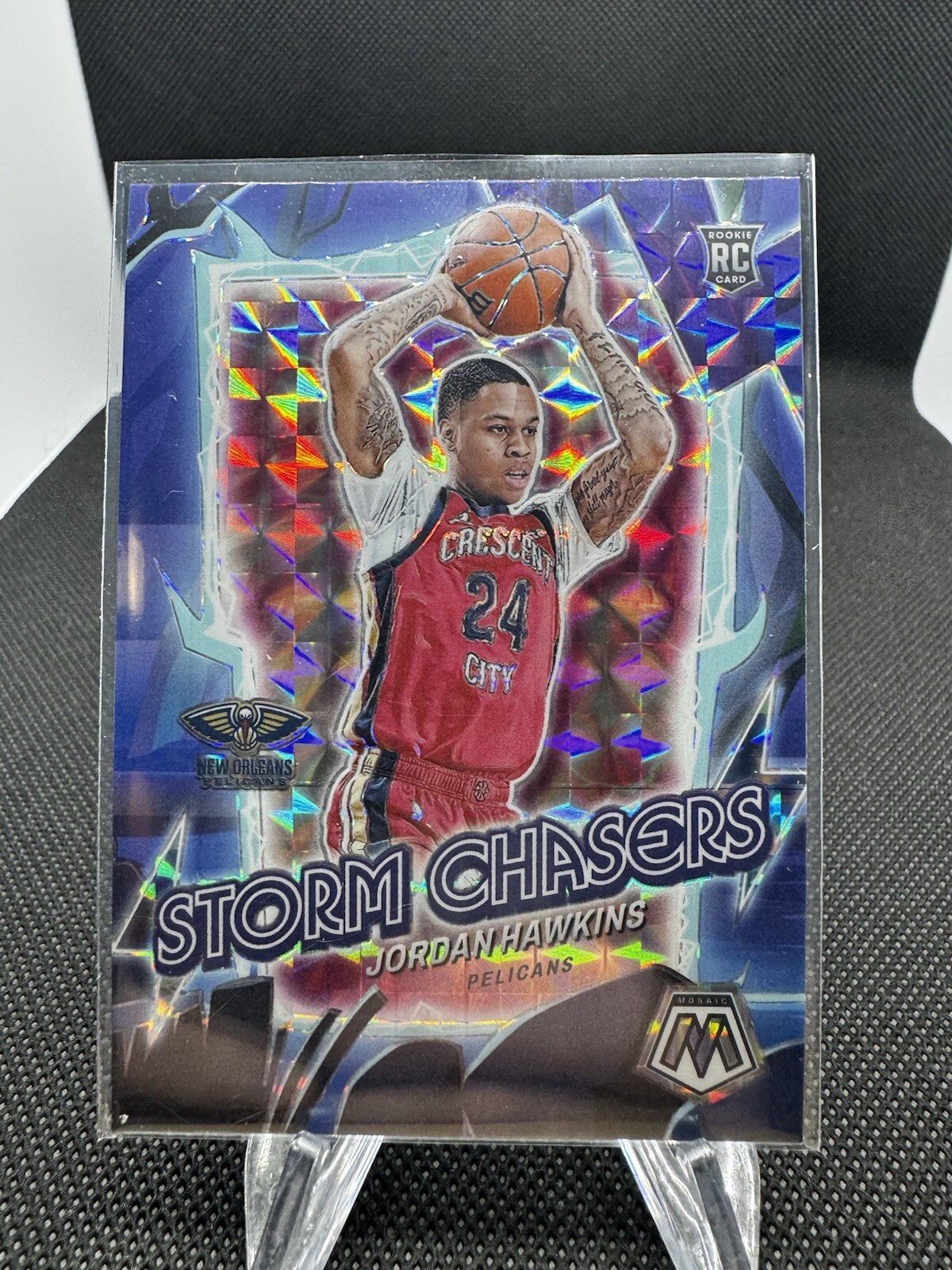 2023-24 Panini Mosaic #15 Jordan Hawkins Storm Chasers SP C3