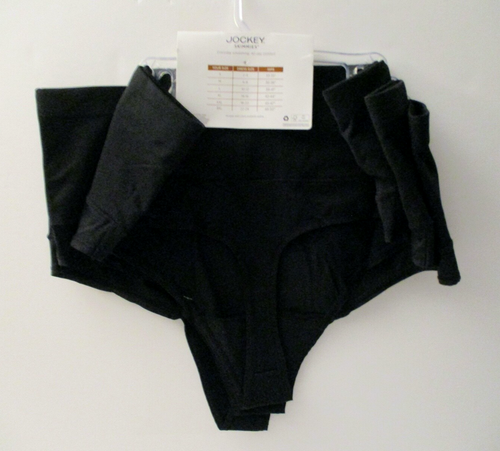 Jockey Skimmies 360 Smoothing Thong 3 Pack Black Size 7/L - Picture 2 of 4