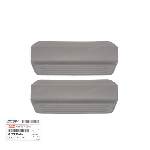 For Isuzu D-Max TFR 4Dr 2003 06 Rear L+R Plastic Plate Sill Door Step Cover - Picture 5 of 11