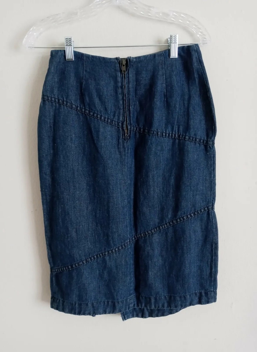 Denim skirt size clearance 0