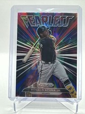 RONALD ACUNA JR. 2022 Panini Prizm Baseball FEARLESS Insert #FL-4 Atlanta Braves