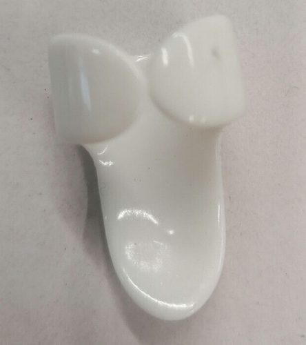 Jim Dunlop White Plastic Plettro da Dito Medio Misura Large Trasparente - Foto 3 di 5