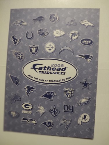 2008 Carson Palmer 5x7 Fathead Tradeables - Picture 4 of 4