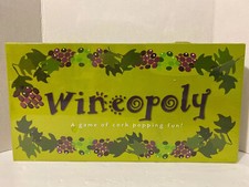 New- Wineopoly Game of Cork Popping Fun Monopoly Wine Board Game