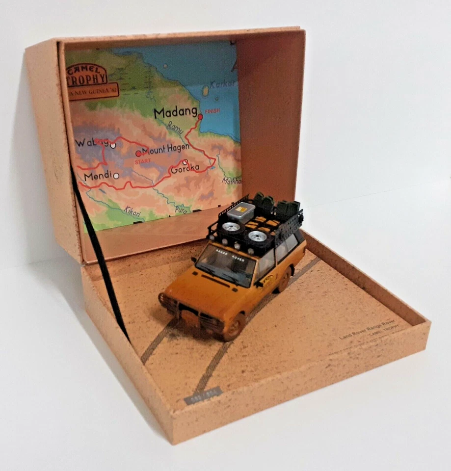 MODELLINO AUTO 1:43 ALMOST REAL RANGE ROVER CAMEL TROPHY 1982 DIECAST MODELLISMO - Immagine 2 di 4
