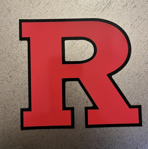 RUTGERS R Car Magnet Rubber Scarlet Knights - NEW - Picture 1 of 2