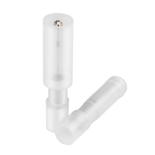 50 STCK. Nylon Weiß Buchse & Stecker Kugel Draht Crimp Verbinder Klemmen 26-24AWG - Bild 4 von 6