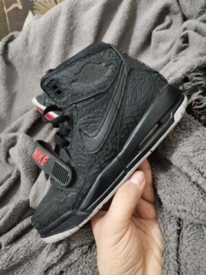 air jordan legacy 312 elephant print black
