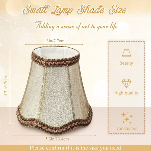 10 Pcs Shades for Chandeliers European Small Lamp Shade Chandelier Clip on Fa... - Picture 2 of 7
