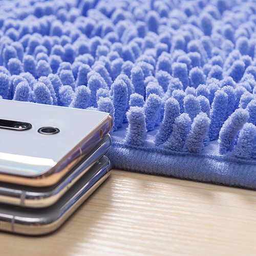 US Luxury Chenille Bath Rug Absorbent Soft Shaggy Non Slip Bathroom Mat Rugs - Picture 3 of 22