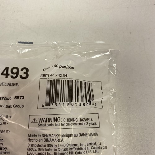 2002 LEGO 2x2 Flat White Smooth Tile #3493 Set Of 100 Pieces NEW - Picture 3 of 5