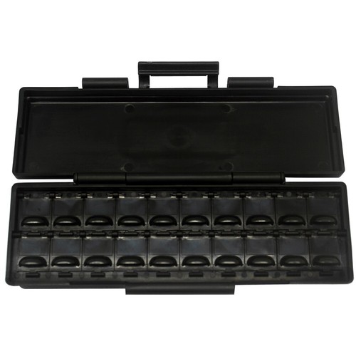 2 pezzi Aidetek BOXALL20AS SMD Box con 20 contenitori antistatici transistor diodo chip IC - Foto 3 di 6