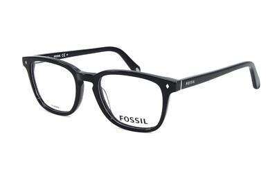 Fossil Eyeglasses Unisex Square Optical Frame FOS6042 807 Black 49mm NEW!
