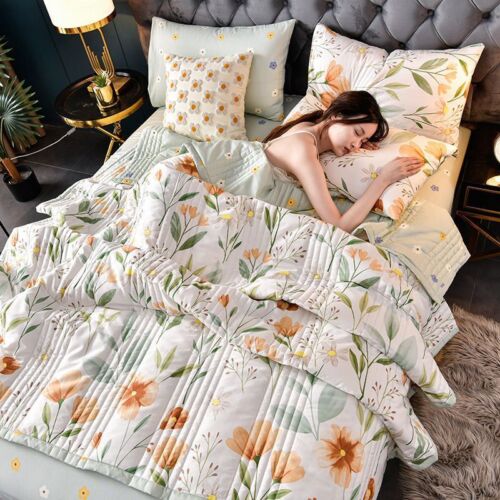 Summer Quilts Air-conditioning Comforter Soft Breathable Blanket Lightweight - Picture 6 of 30