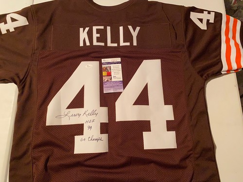 CLEVELAND BROWNS LEROY KELLY AUTOGRAPHED SIGNED INSCRIBED JERSEY JSA COA - Picture 3 of 5