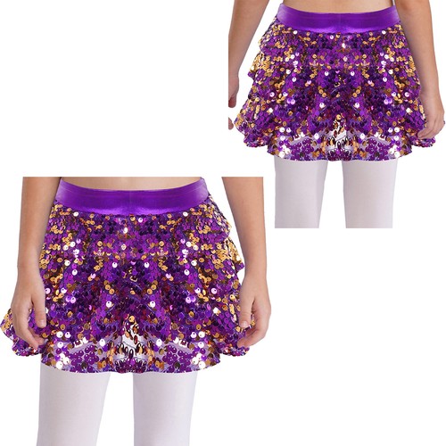 Kinder Mädchen Tanzkleidung Shorts Eislaufen Rock Stufen unten Tänzerin Party - Bild 37 von 76