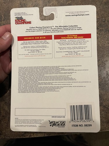 Joe Nemechek #87 Bell South 1/64 Craftsman Truck Racing Champions 1998 MOC - Picture 9 of 11