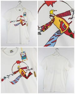 NEW WRANGLER by PETER MAX TEES T-SHIRT COSMIC MAX WHITE PREMIUM COTTON S/M/L/XL NEW WRANGLER by PETER MAX TEES T-SHIRT COSMIC MAX WHITE PREMIUM COTTON S/M/L/XL