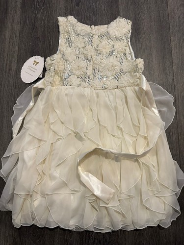 American Princess Dress Candlelite Floral White Girls Size 14.5 - Picture 5 of 7