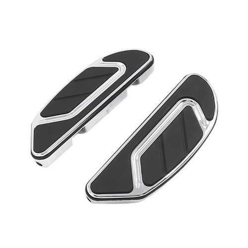 Chrome Rear Passenger Footboards Pegs Fits For Harley Touring Softail Dyna #27 - Picture 4 of 5