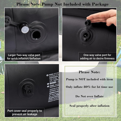 Inflatable Couch Air Sofa,Blow up Chair for Outdoor and Living Room - Picture 6 of 6