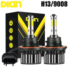 H13 9008 LED Headlight Bulbs Kit 10000W 1000000LM Hi/Lo Beam Super Bright White