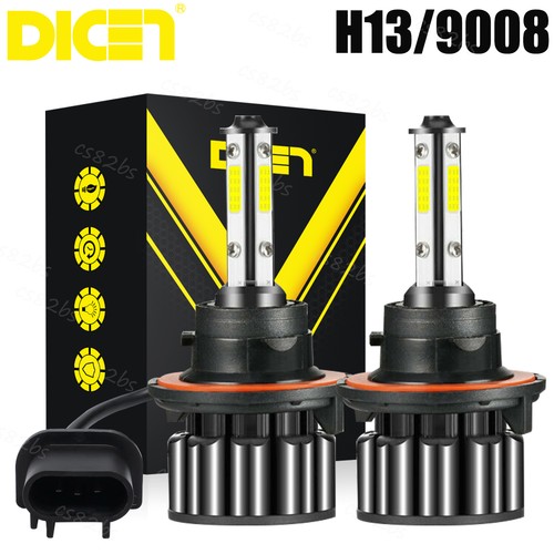 H13 9008 LED Headlight Bulbs Kit 10000W 1000000LM Hi/Lo Beam Super Bright White - Picture 1 of 12