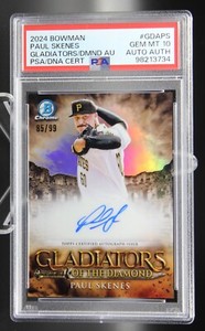 Paul Skenes - 2024 Bowman Chrome 85/99 Gladiators of the Diamond Auto - PSA 10