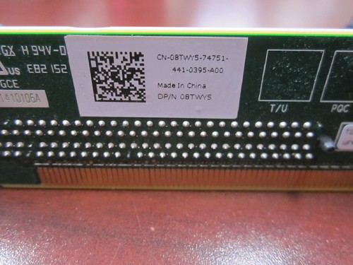 Dell PowerEdge R620 Riser 3 Board PCIe 3.0 x16 8TWY5 08TWY5   - Picture 2 of 2