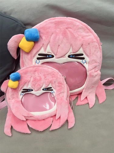 BOCCHI THE ROCK! Zaino peluche Gotoh Hitori Itabag rosa borse a tracolla - Foto 9 di 15