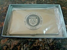 BRAND NEW University Of Chicago Aluminum Steel & Metal Business Card Holder Case