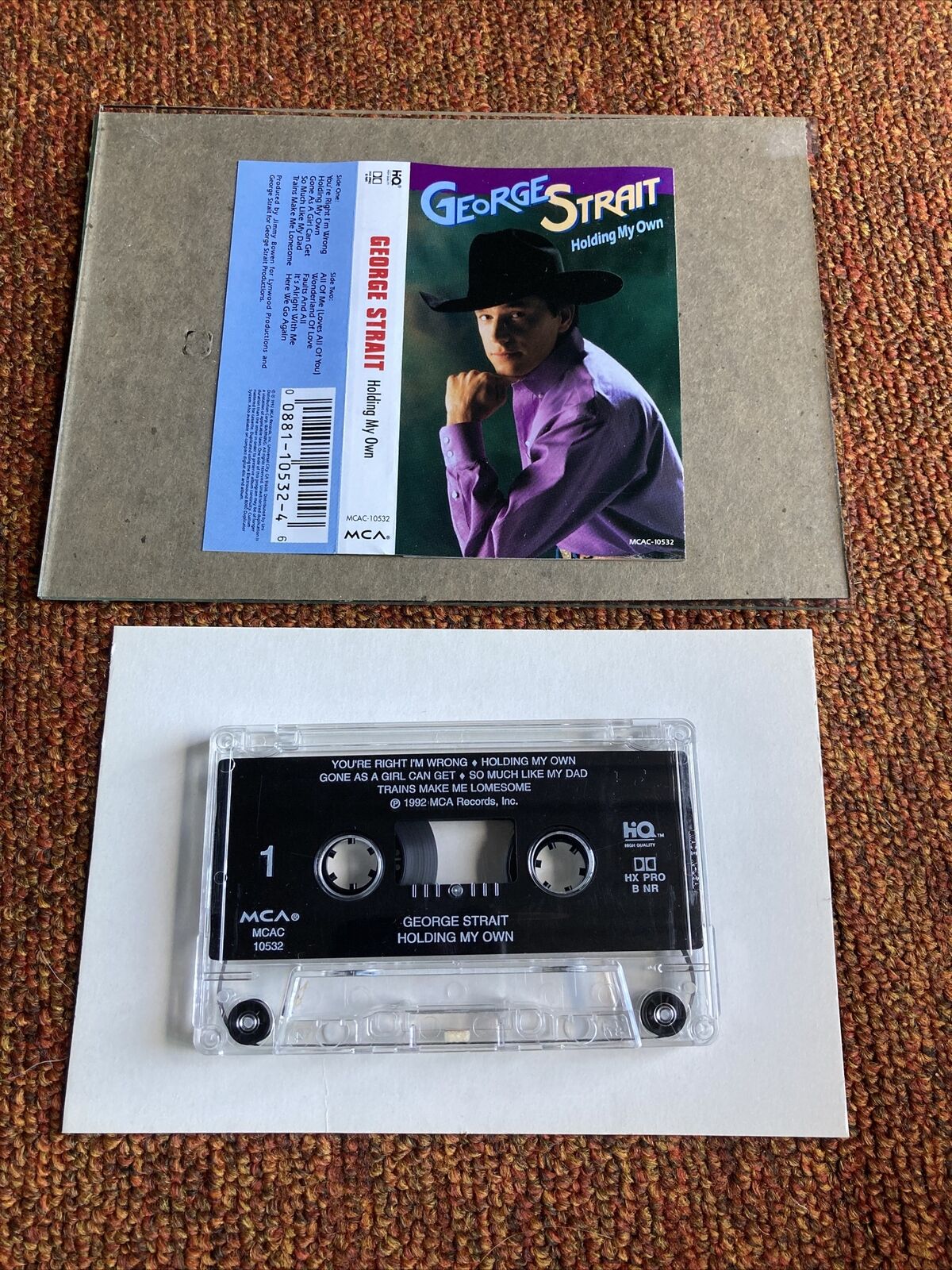 George Strait - Holding My Own - (MCA 1992, Cassette) MCAC-10532